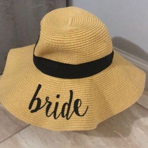 Bride Sun Hat. One Size Hat.